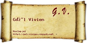 Gál Vivien névjegykártya